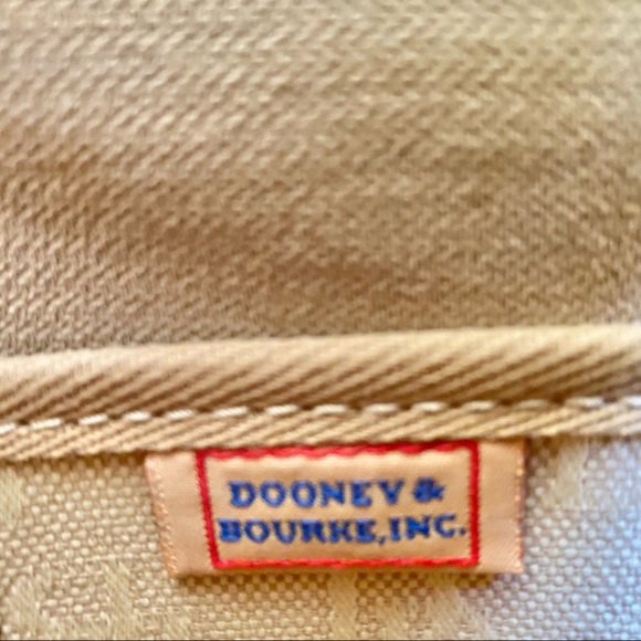 Dooney & Bourke Shoulder Bag Gold with Tan leather details - Picture 7 of 13